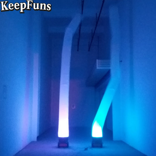 KeepFuns Luminous Inflatable Dancer Advertising Model Color Light Inflatable Model Activity Drainage Advertising Props