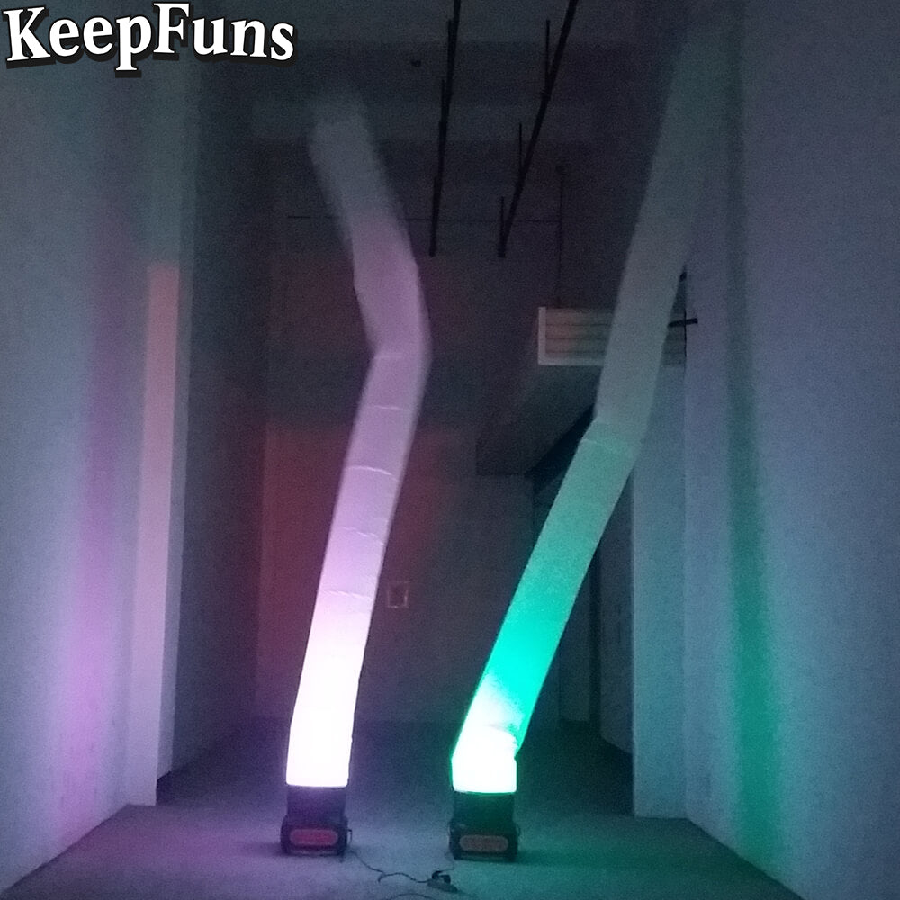 KeepFuns Luminous Inflatable Dancer Advertising Model Color Light Inflatable Model Activity Drainage Advertising Props