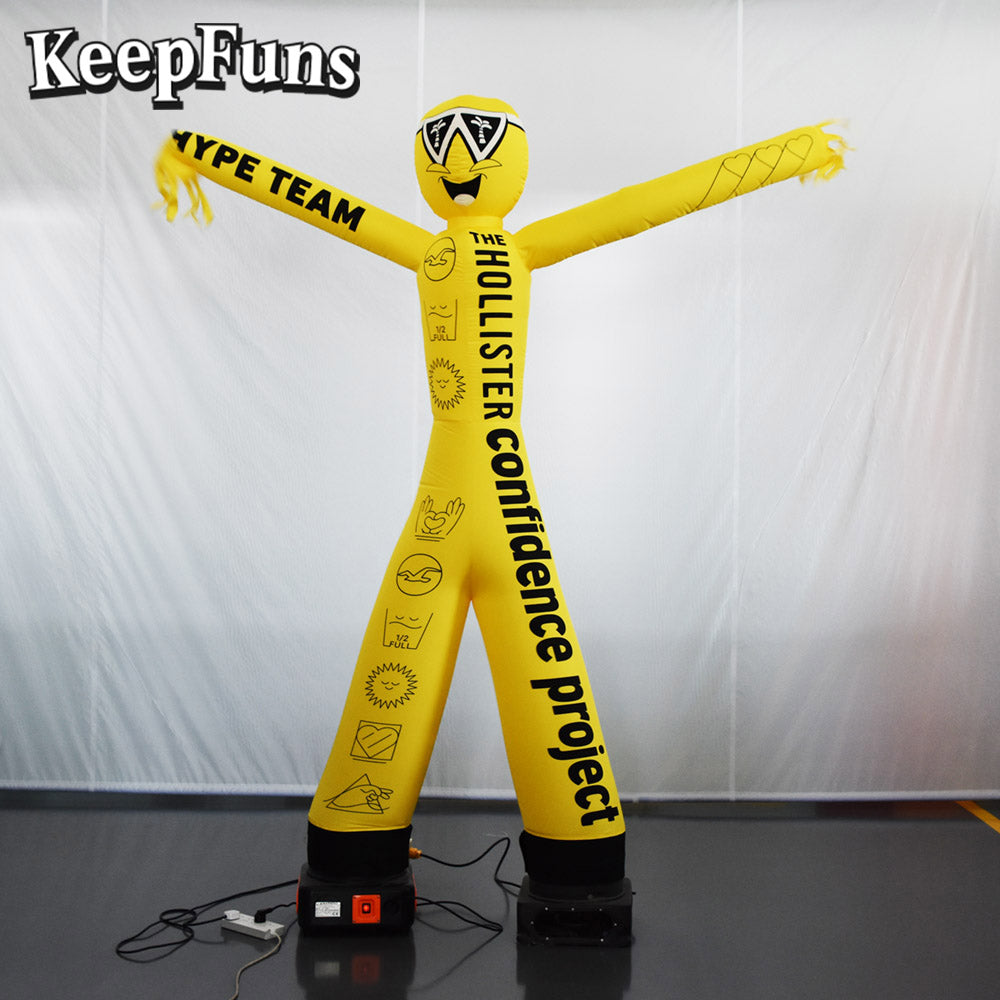 KeepFuns Multicolor Humanoid Inflatable Dancer Advertising Model Activity Drainage Inflatable Model Outdoor Promotional Props