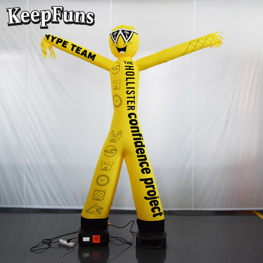 KeepFuns Multicolor Humanoid Inflatable Dancer Advertising Model Activity Drainage Inflatable Model Outdoor Promotional Props