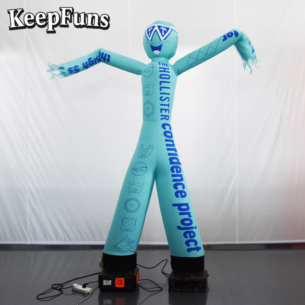 KeepFuns Multicolor Humanoid Inflatable Dancer Advertising Model Activity Drainage Inflatable Model Outdoor Promotional Props
