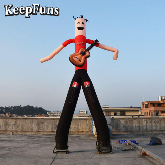 KeepFuns Music Theme Humanoid Inflatable Dancer Advertising Model Activity Drainage Inflatable Model Outdoor Promotional Props