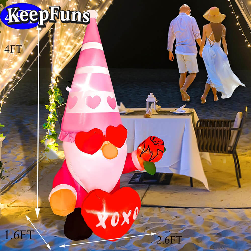 KeepFuns Valentine's Day Love Elf Inflatable Decoration - Outdoor Garden Romantic Festival Inflatable Model