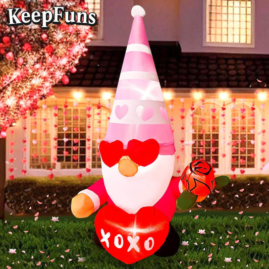 KeepFuns Valentine's Day Love Elf Inflatable Decoration - Outdoor Garden Romantic Festival Inflatable Model