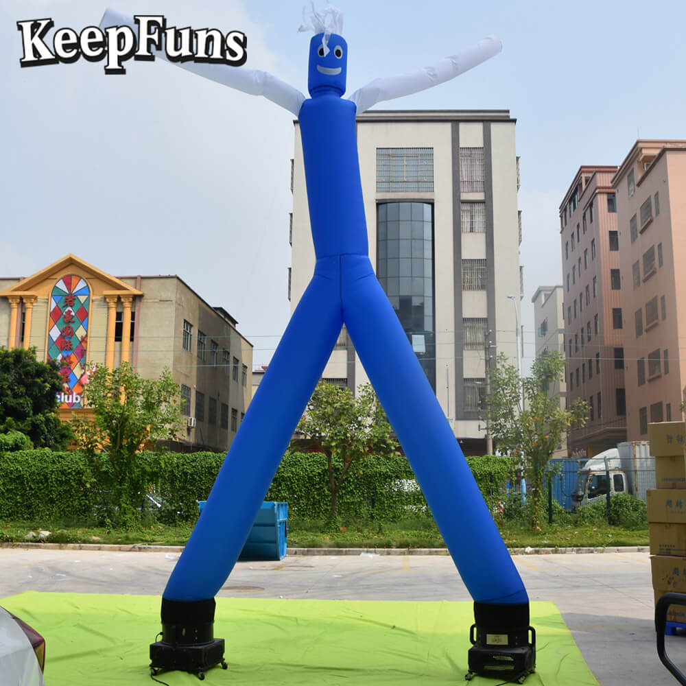 KeepFuns blue cartoon humanoid inflatable dancing star advertising model activity drainage inflatable model outdoor promotional props