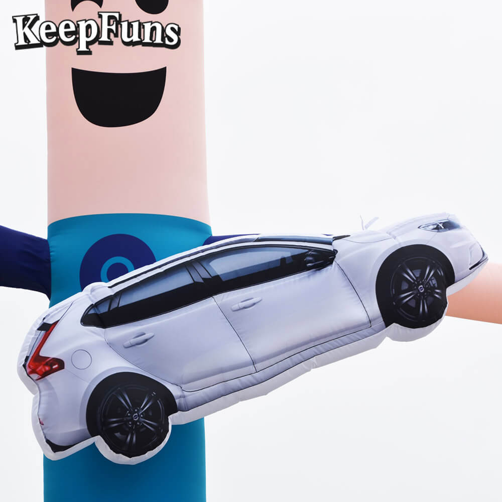 KeepFuns blue cartoon humanoid inflatable dancing star advertising model commercial activity drainage inflatable model outdoor promotional props