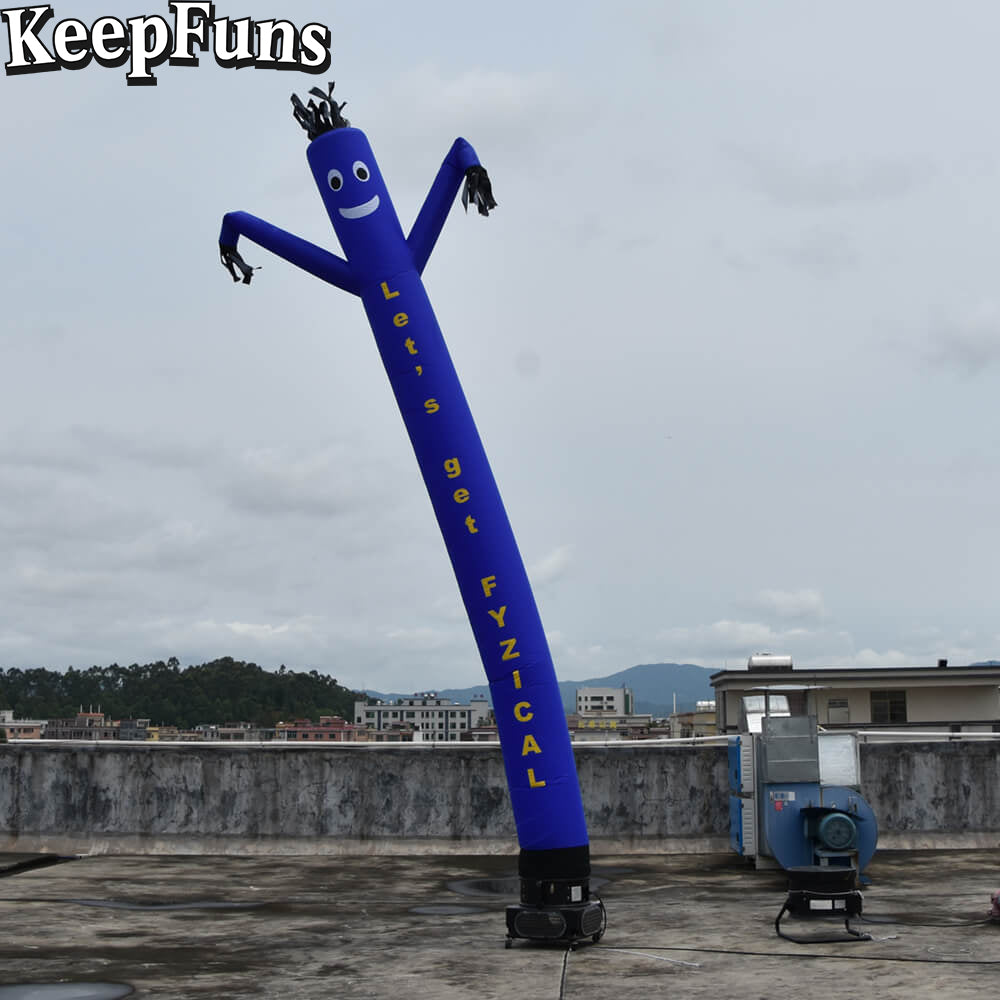 KeepFuns blue humanoid inflatable dancing star advertising model outdoor drainage inflatable model activity promotion props