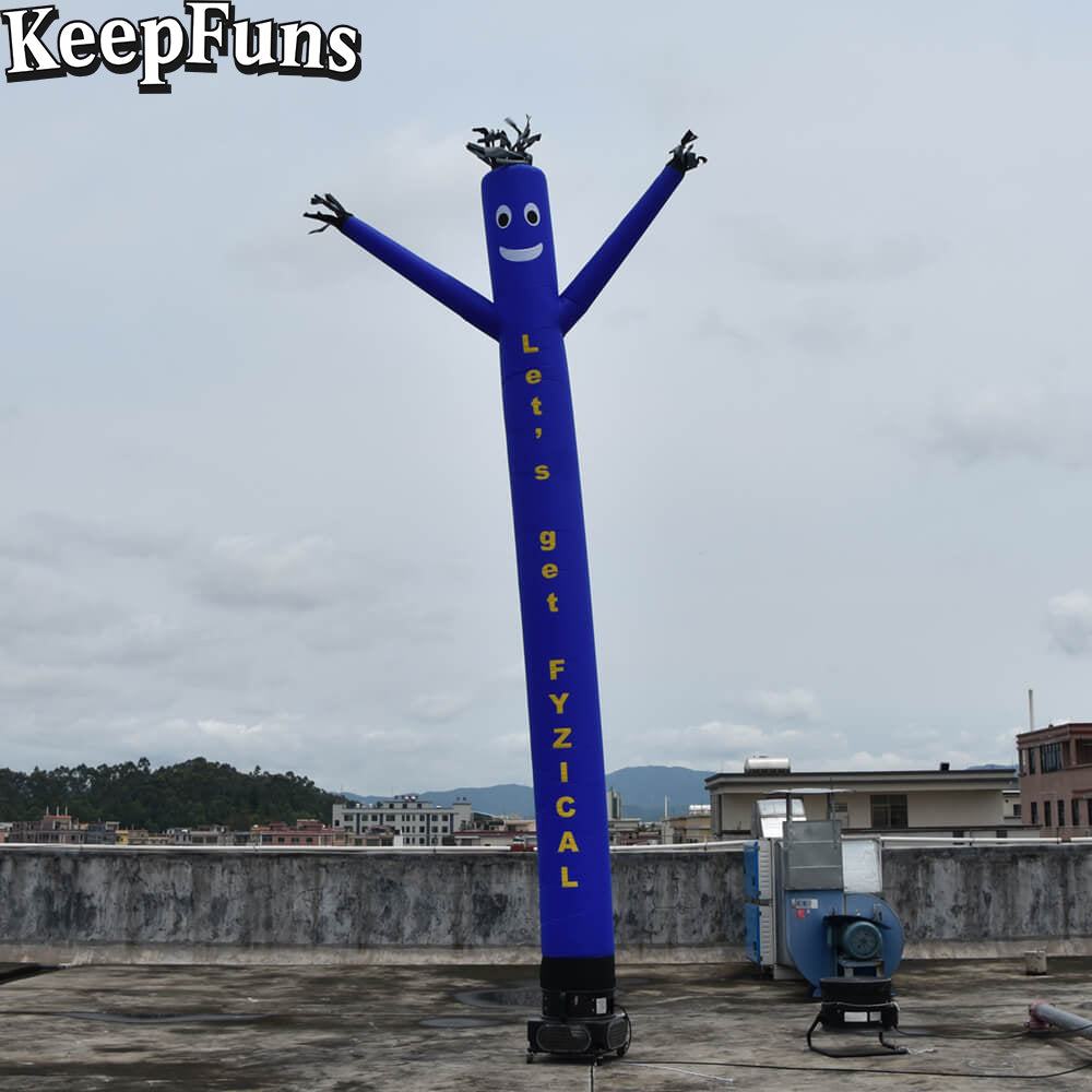 KeepFuns blue humanoid inflatable dancing star advertising model outdoor drainage inflatable model activity promotion props