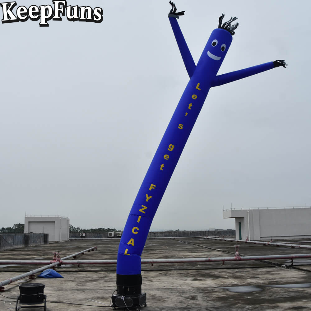 KeepFuns blue humanoid inflatable dancing star advertising model outdoor drainage inflatable model activity promotion props
