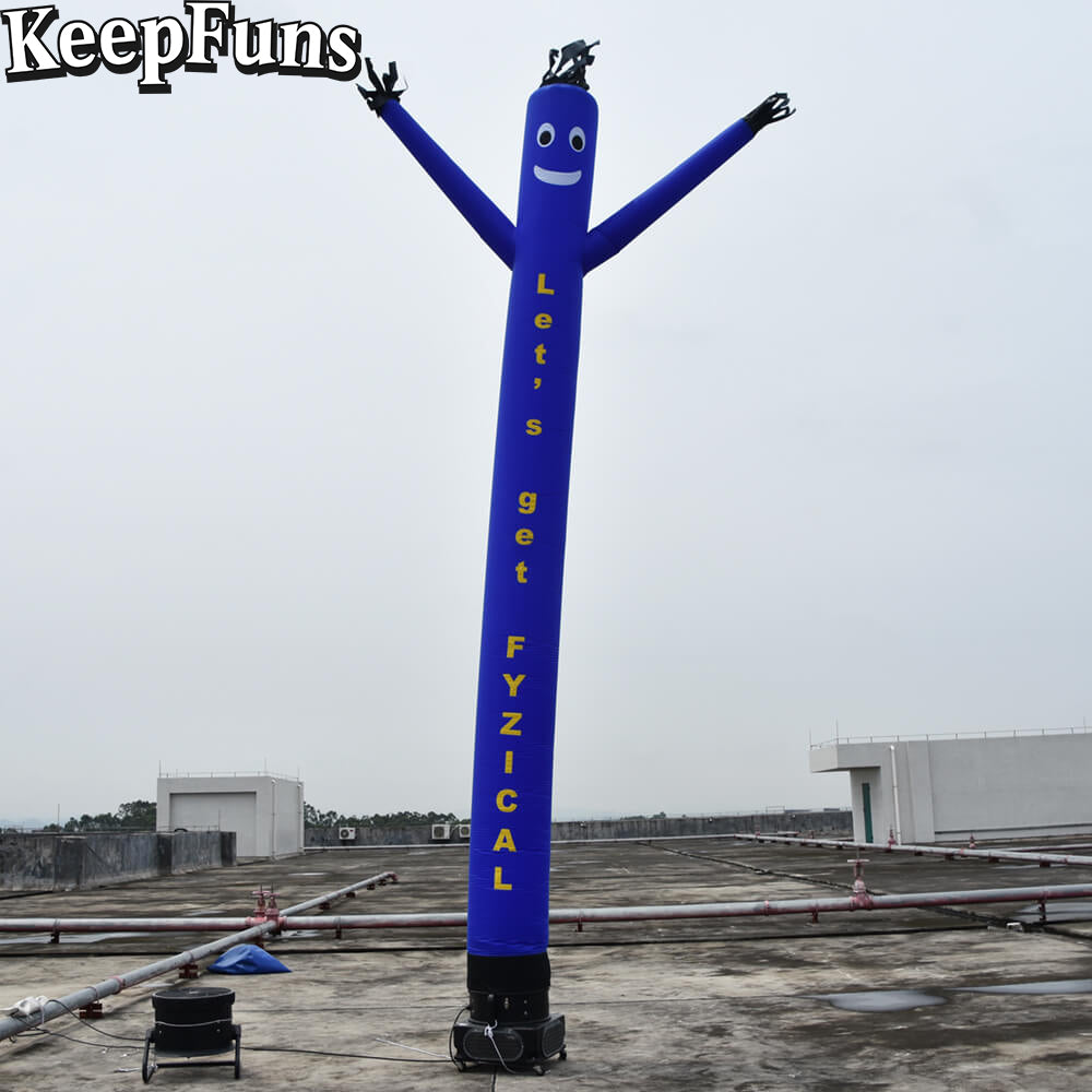 KeepFuns blue humanoid inflatable dancing star advertising model outdoor drainage inflatable model activity promotion props