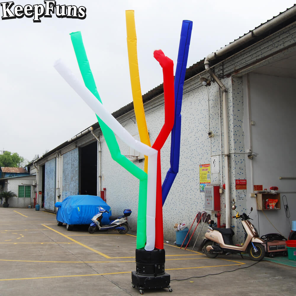 KeepFuns colorful inflatable dancing star advertising model multi-color aerial dancer activity drainage inflatable props