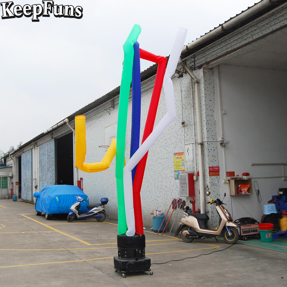 KeepFuns colorful inflatable dancing star advertising model multi-color aerial dancer activity drainage inflatable props