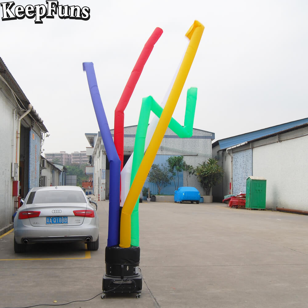 KeepFuns colorful inflatable dancing star advertising model multi-color aerial dancer activity drainage inflatable props