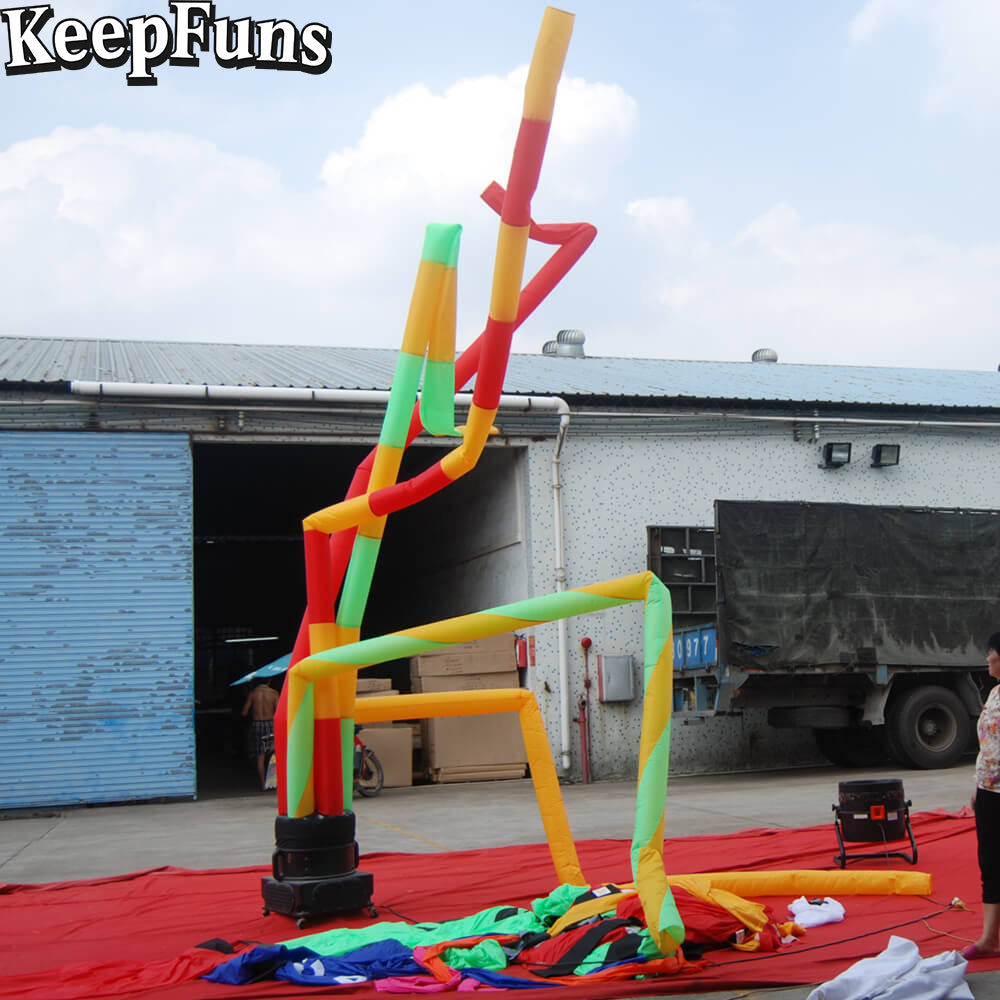 KeepFuns colorful multi-tube inflatable dancing star advertising model activity drainage inflatable model outdoor promotional props