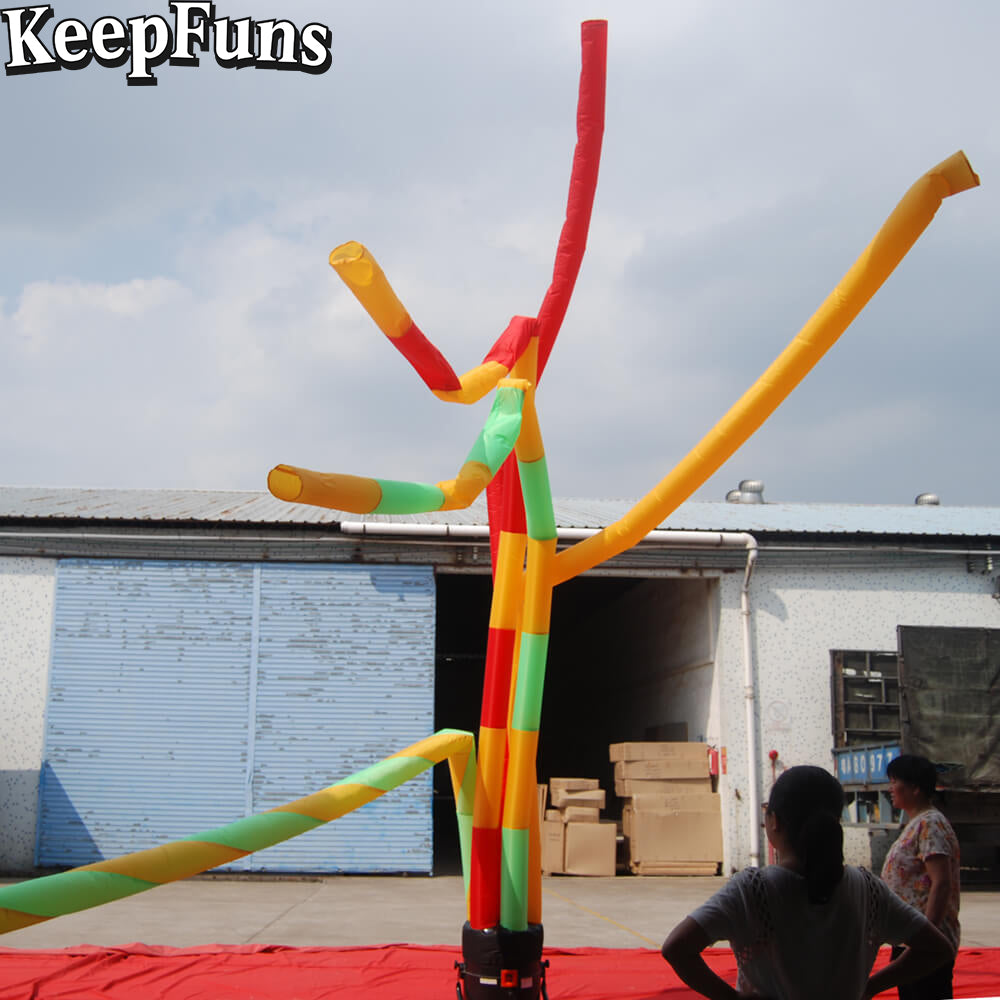KeepFuns colorful multi-tube inflatable dancing star advertising model activity drainage inflatable model outdoor promotional props