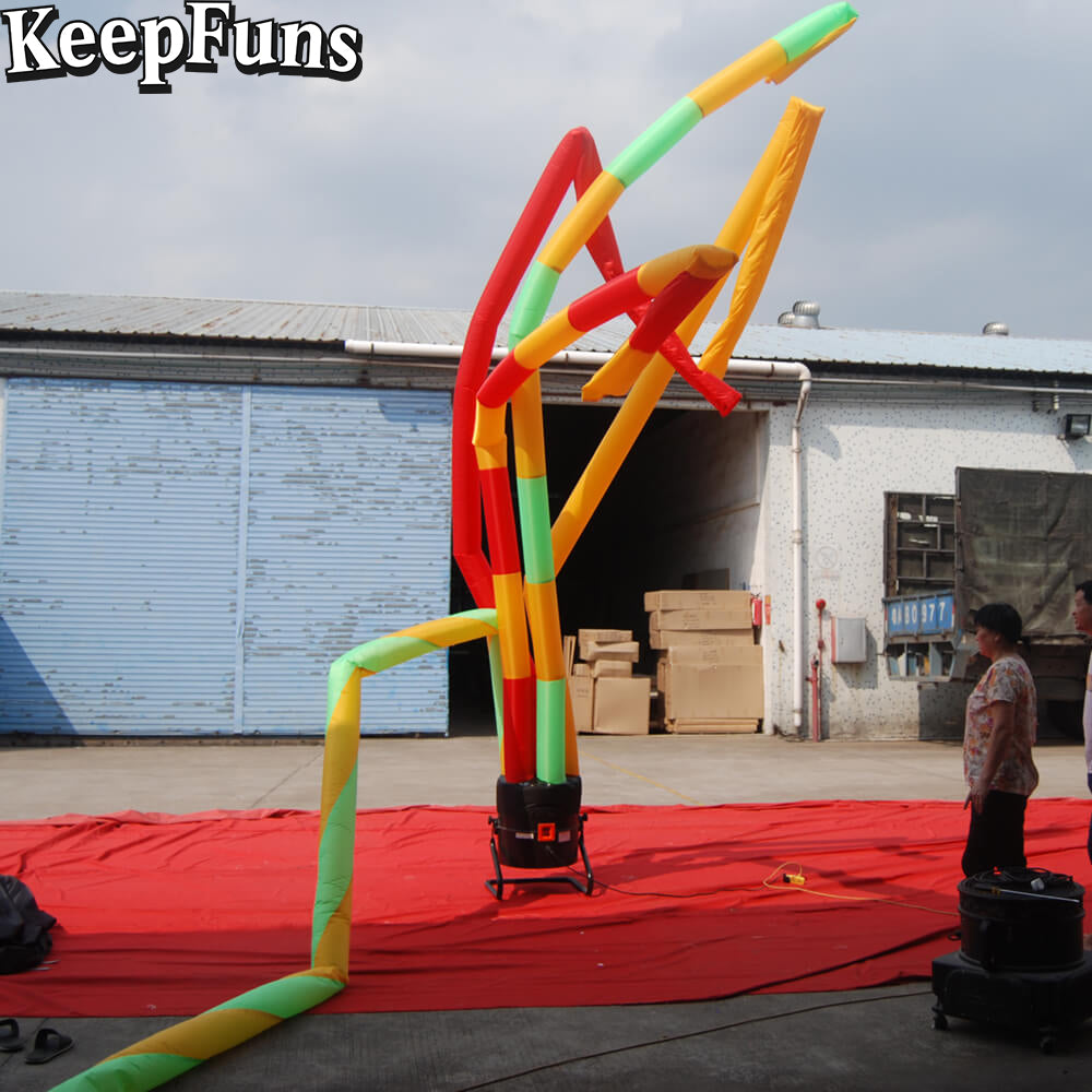 KeepFuns colorful multi-tube inflatable dancing star advertising model activity drainage inflatable model outdoor promotional props