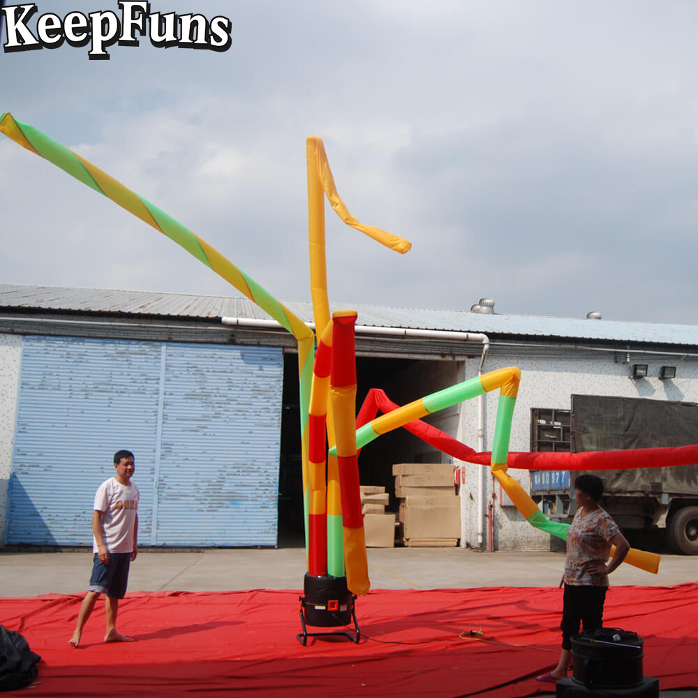 KeepFuns colorful multi-tube inflatable dancing star advertising model activity drainage inflatable model outdoor promotional props