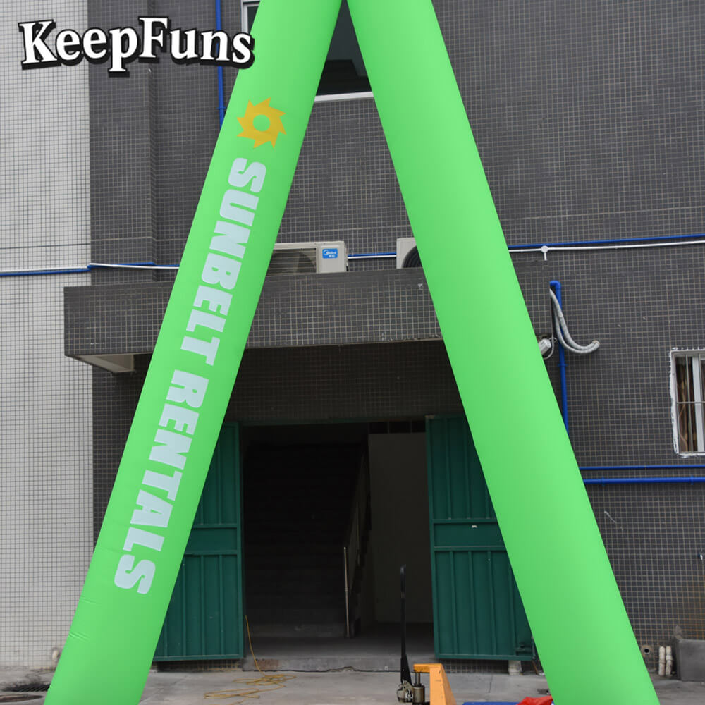 KeepFuns green cartoon humanoid inflatable dancing star advertising model activity drainage inflatable model outdoor promotional props