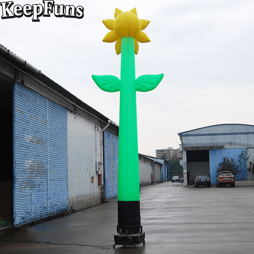 KeepFuns sunflower shaped inflatable dancing star advertising model activity drainage inflatable model outdoor promotional props