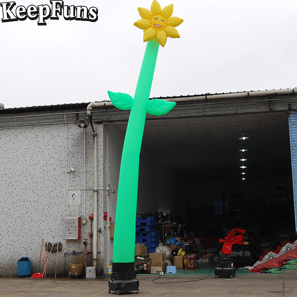 KeepFuns sunflower shaped inflatable dancing star advertising model activity drainage inflatable model outdoor promotional props