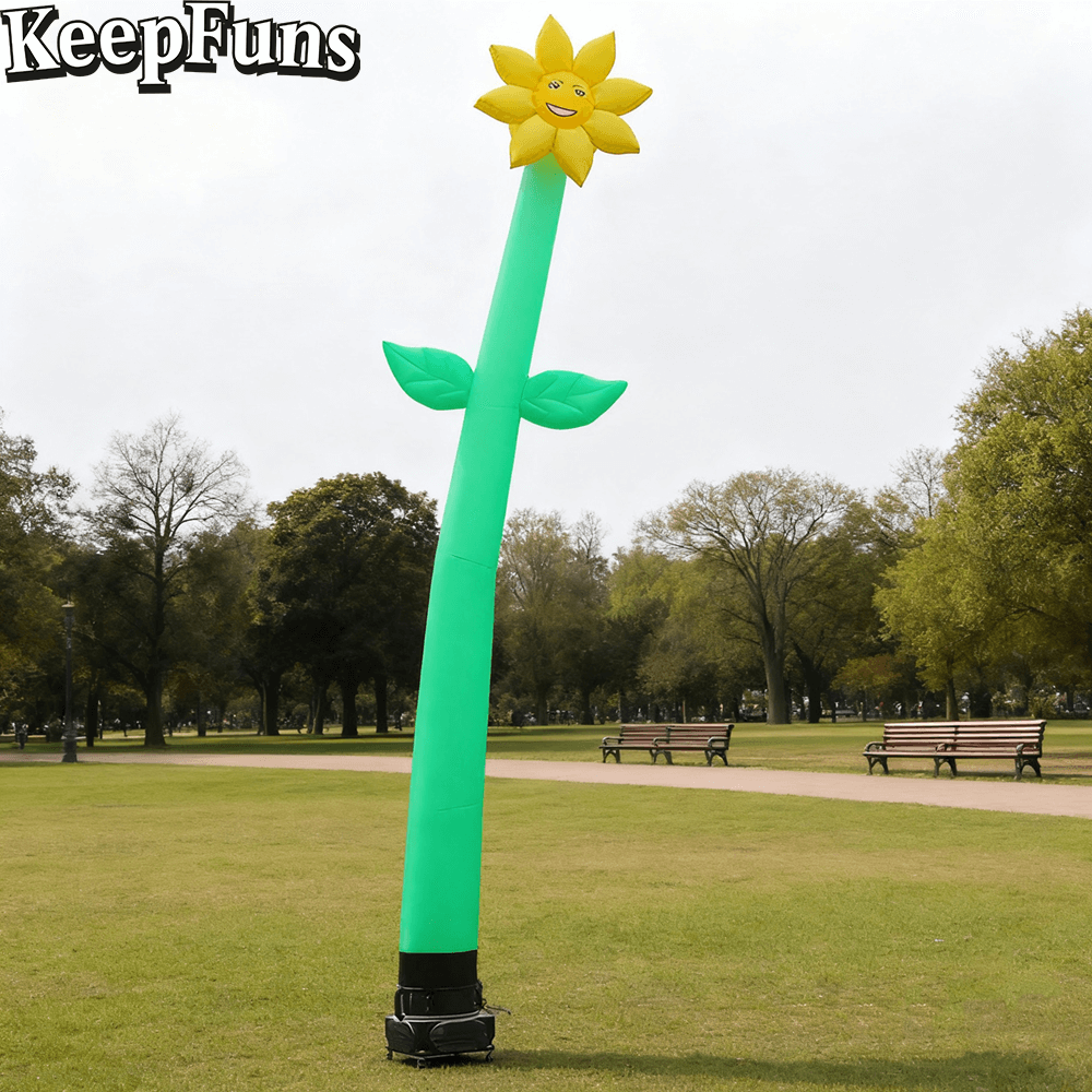 KeepFuns sunflower shaped inflatable dancing star advertising model activity drainage inflatable model outdoor promotional props