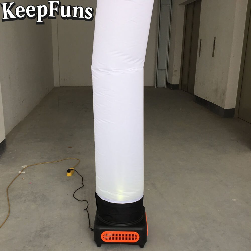 KeepFuns white inflatable dancing star advertising model activity drainage inflatable model indoor and outdoor advertising props