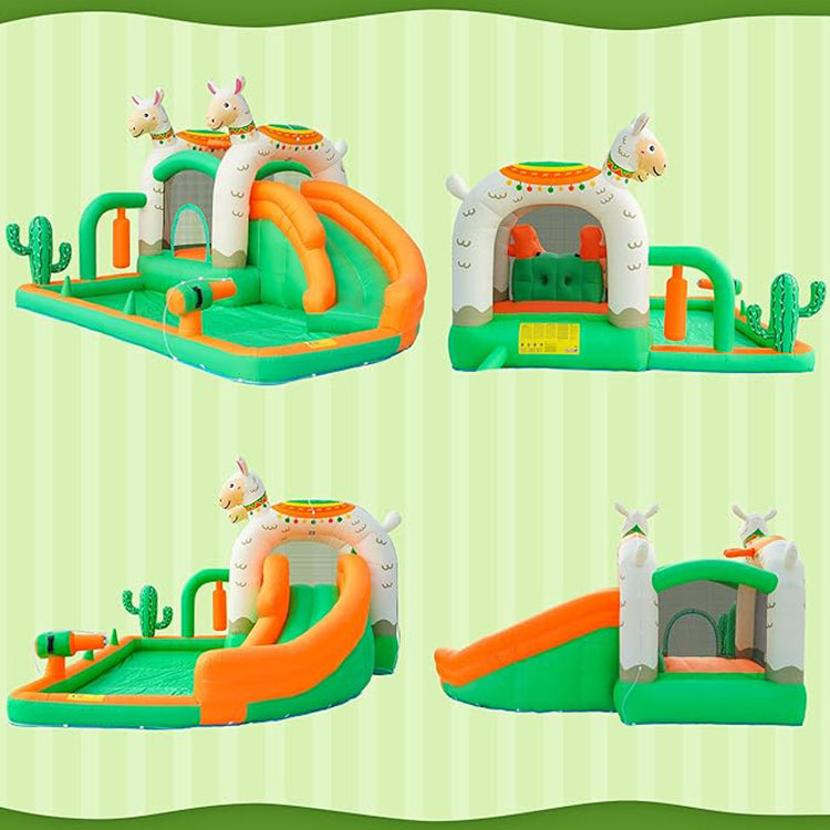 KeepFuns Lamb theme inflatable amusement park, children's water slide park, outdoor parent-child interactive water park, family courtyard inflatable amusement facilities
