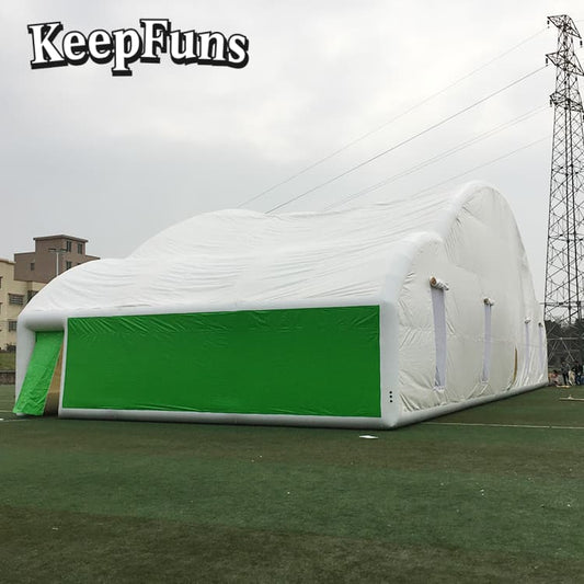 KeepFuns White large inflatable tent, easy to set up, lightweight, sturdy, customizable in size, color and printed content, suitable for wedding parties, gathering parties, night discos, etc.