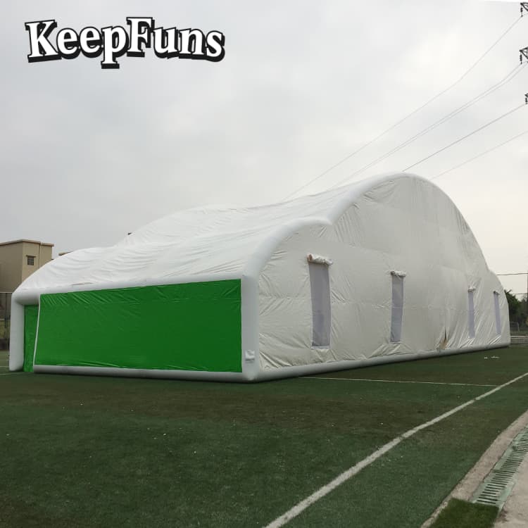 KeepFuns White large inflatable tent, easy to set up, lightweight, sturdy, customizable in size, color and printed content, suitable for wedding parties, gathering parties, night discos, etc.