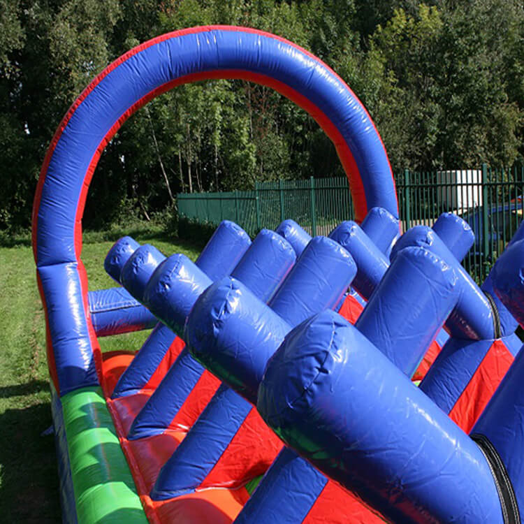 KeepFuns Large inflatable land obstacle course, outdoor team building and expansion inflatable obstacle course props, colorful and interesting competitive obstacle equipment