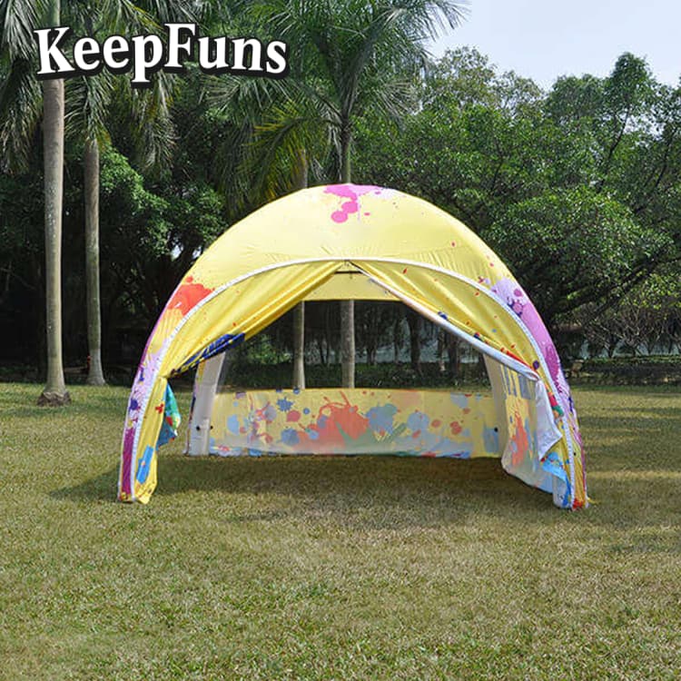 KeepFuns multi-leg inflatable tent, with customizable size and logo, inflates quickly. It is suitable for advertising, outdoor events, camping dinners, etc.