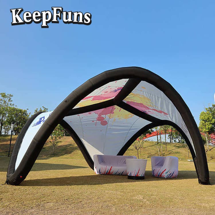KeepFuns multi-leg inflatable tent, which can be customized in size and logo, inflates quickly. It is suitable for advertising, outdoor events, camping dinners, etc.
