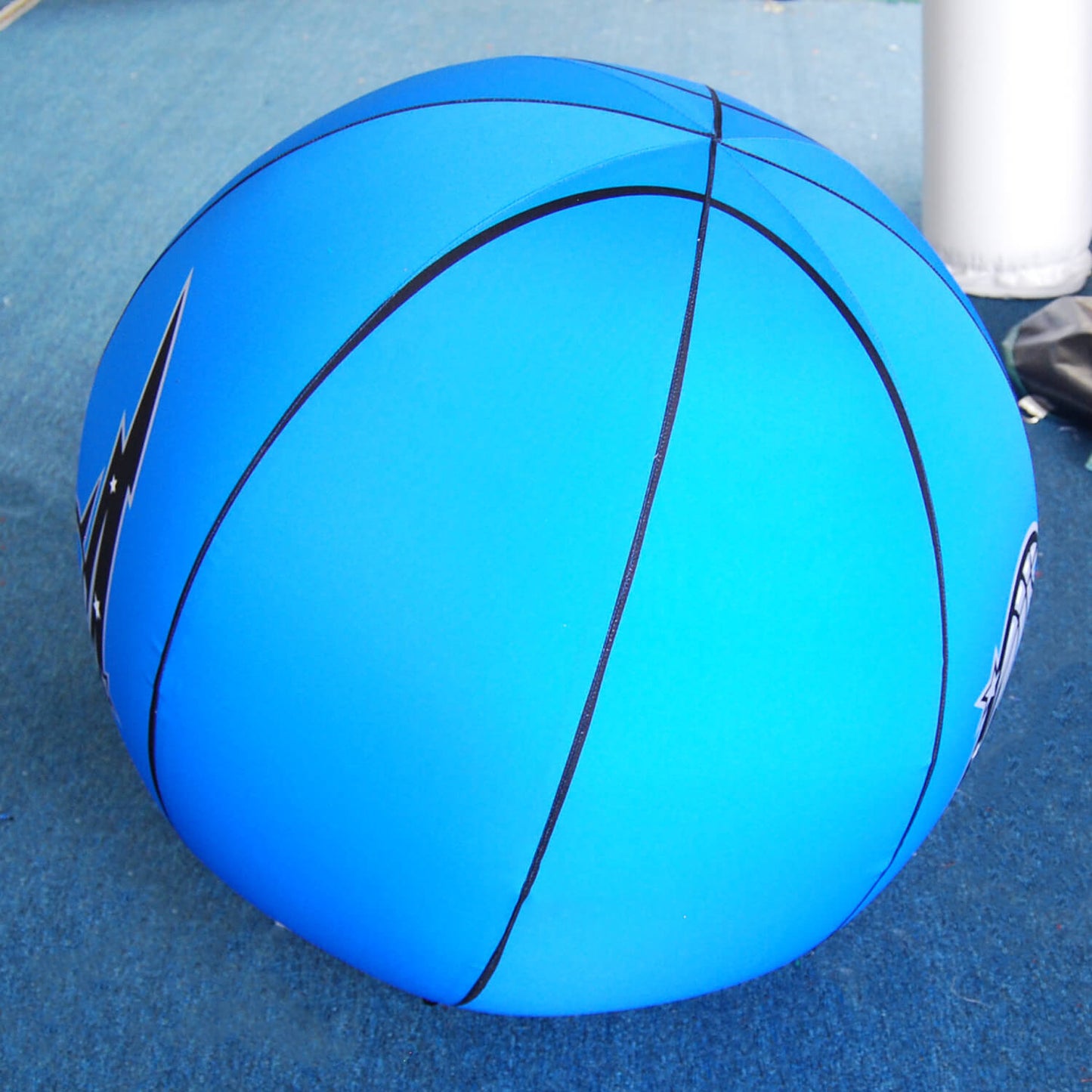 KeepFuns NBA Magic themed blue inflatable advertising ball for basketball games promotions and fan events