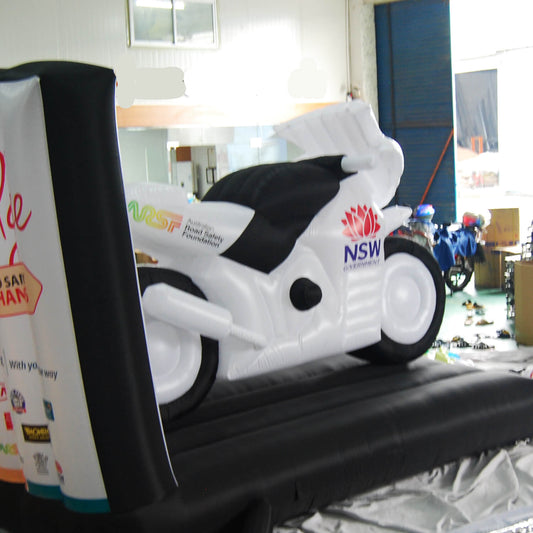 KeepFuns NSW Government inflatable motorcycle model, government event promotional inflatable model, custom display props