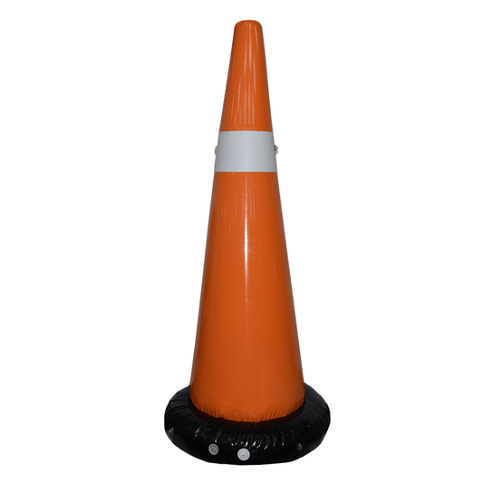 KeepFuns Orange inflatable traffic cone warning props portable inflatable road cone driving school teaching / activity layout inflatable roadblock