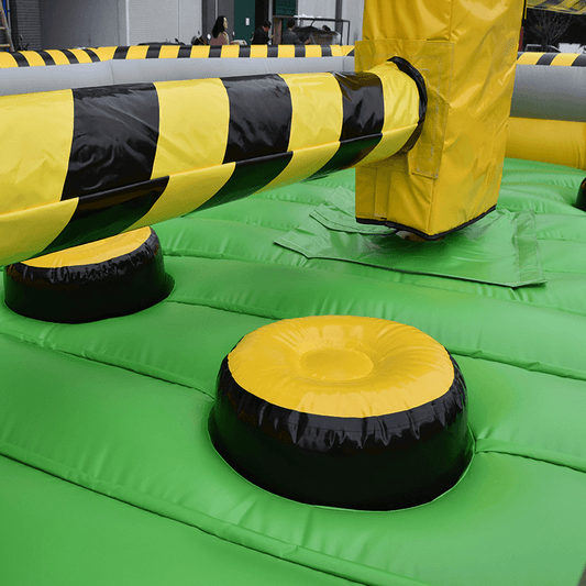 KeepFuns Outdoor Inflatable Obstacle Toys Yellow Black Green Gray Color Sports Games Competitive Props Hexagonal Inflatable Game Equipment