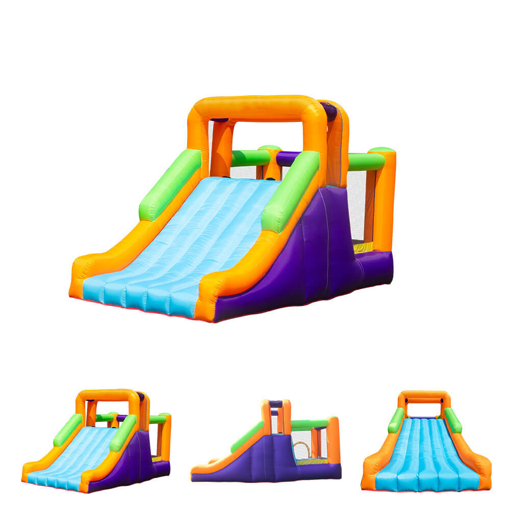 KeepFuns Outdoor children's inflatable slide Colorful parent-child interactive amusement facilities Large inflatable slide for courtyard lawn