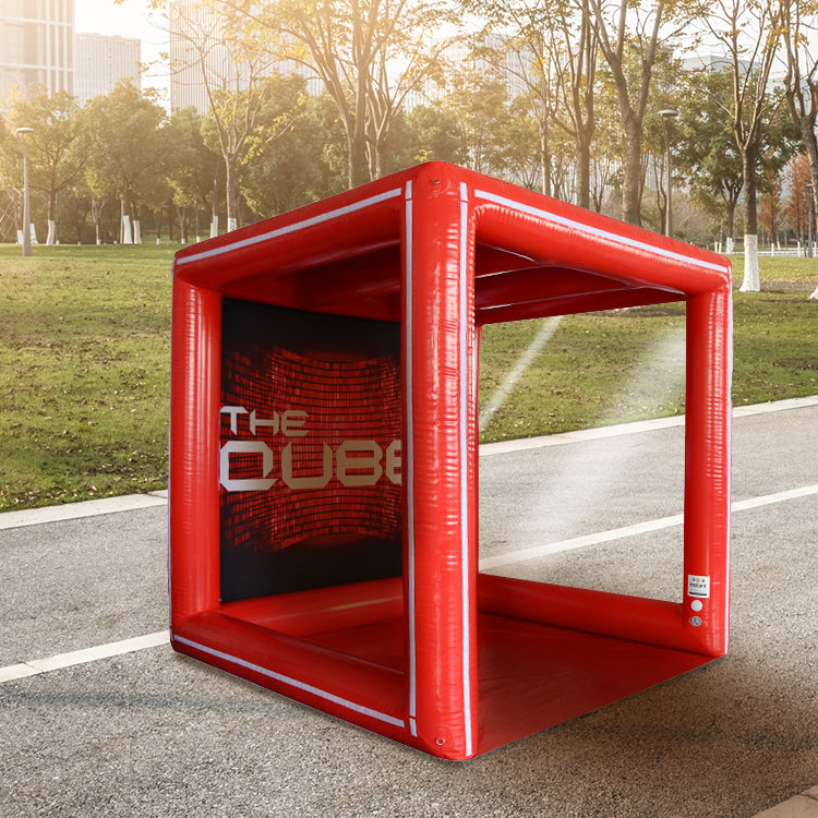 Outdoor inflatable cube check-in tent single-layer frame activity promotion props creative advertising display tent