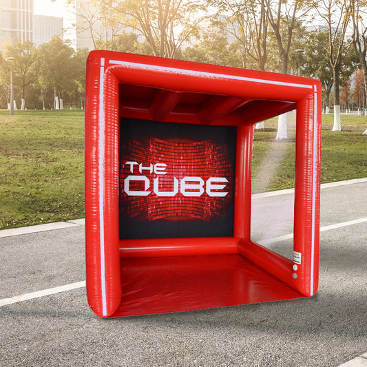 Outdoor inflatable cube check-in tent single-layer frame activity promotion props creative advertising display tent