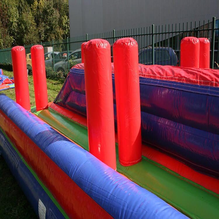 KeepFuns Outdoor inflatable land obstacle course, colorful parent-child interactive competition props, team building and expansion inflatable obstacle equipment
