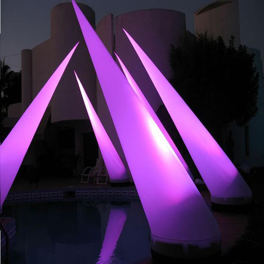 KeepFuns Outdoor luminous inflatable lamp post purple blue gradient swimming pool landscape decorative lamp activity atmosphere layout inflatable lamp tube