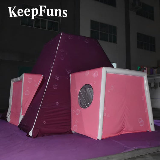 KeepFuns Pyramid Inflatable Frame Tent - Customizable Color, Size & Printing, Easy Setup for Marketing Campaigns & Advertising