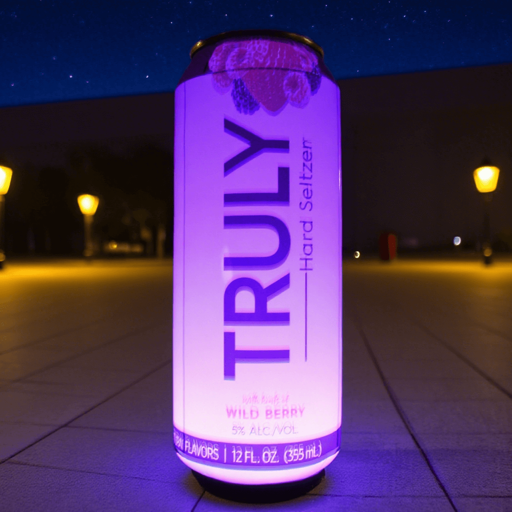 KeepFuns TRULY Fruity Sparkling Wine Inflatable Advertising Column Giant Can Shaped Inflatable Model Outdoor Night Light Display Props