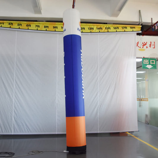 KeepFuns Three-color splicing inflatable advertising column outdoor publicity display inflatable model event promotion column props