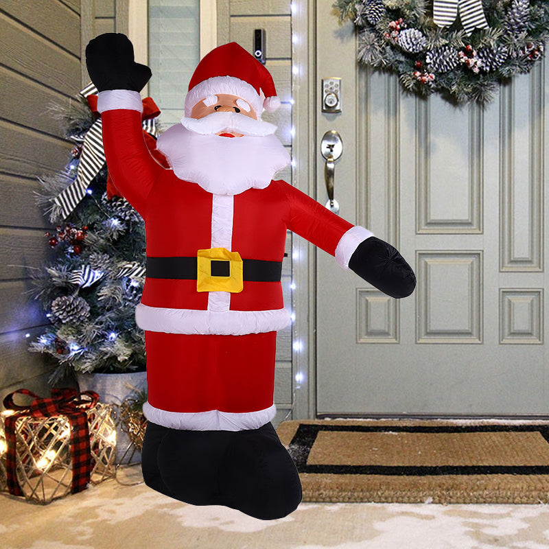 Air Force Waving Santa Claus Christmas Inflatable Outdoor Decoration 2.4m