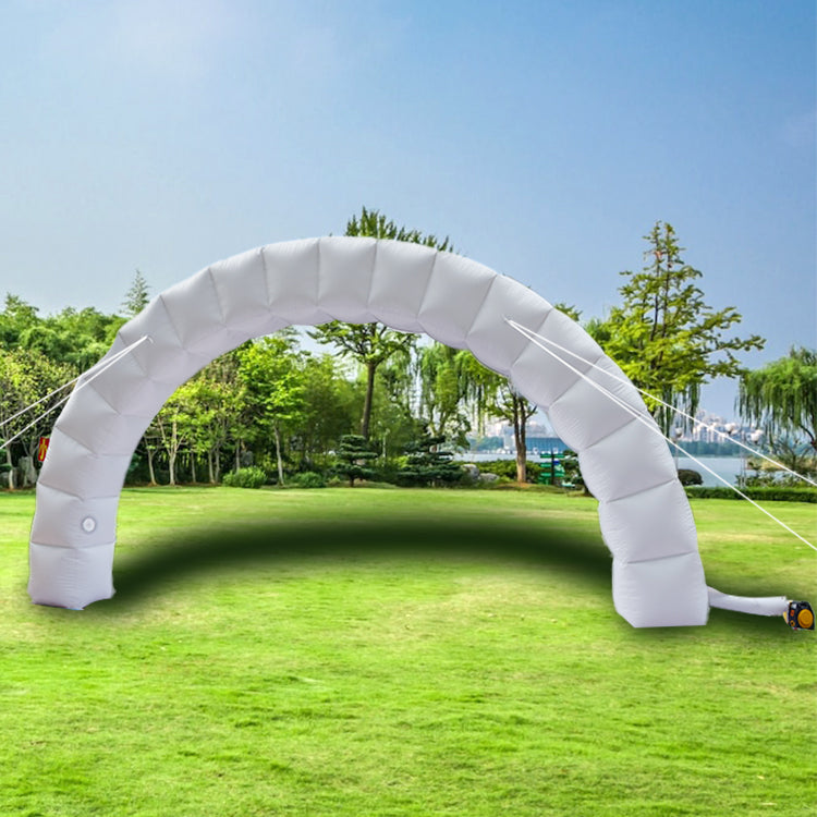KeepFuns White inflatable semicircular advertising arch Outdoor wedding celebration arch Event opening welcome arch Custom printed arch