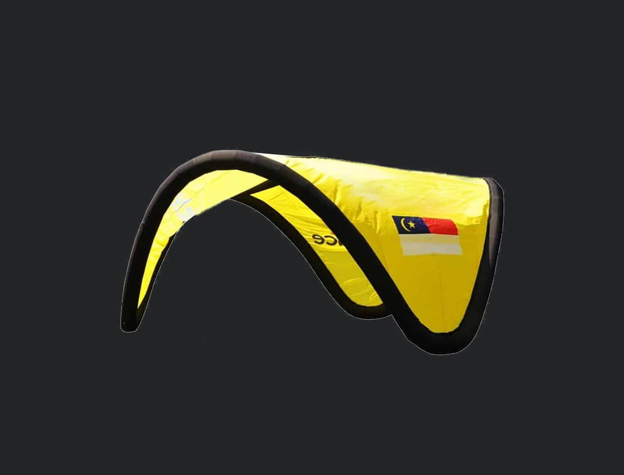 KeepFuns Yellow and black color matching inflatable tent outdoor event awning custom LOGO advertising inflatable model
