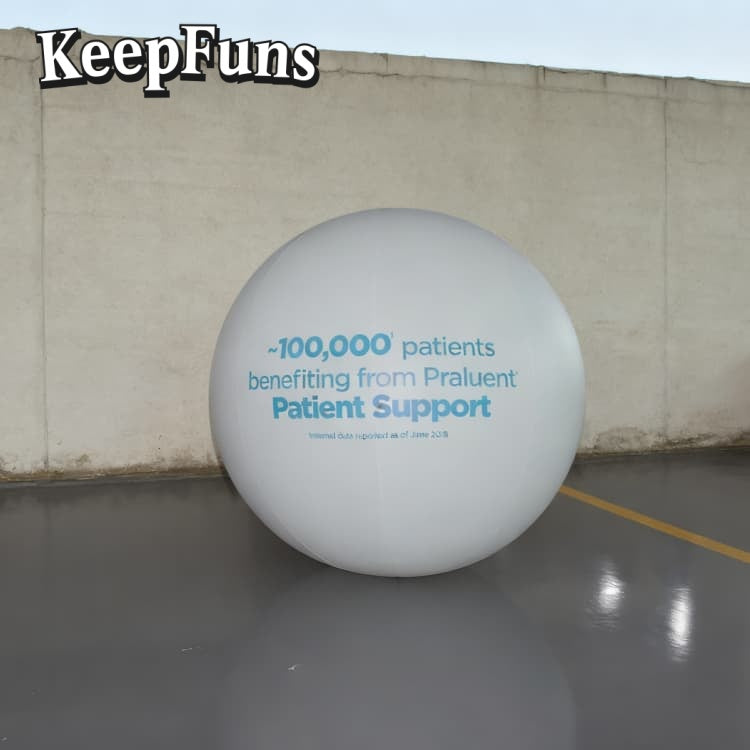 KeepFuns PVC inflatable balloons, customizable in size and Logo, made of waterproof and durable material, suitable for mall decorations, party decorations, theme events, and advertising promotions