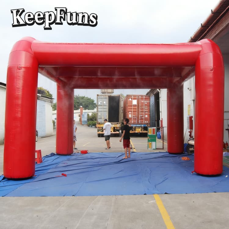 KeepFuns Red Inflatable Arch Tent