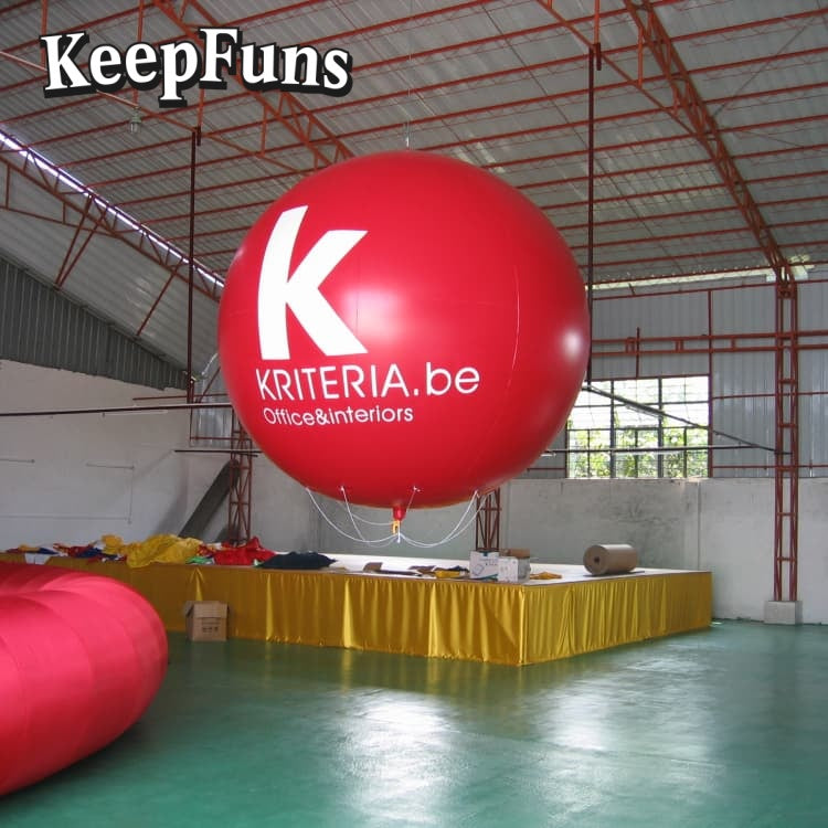 KeepFuns PVC Inflatable Balloons, customizable in size and Logo, made of waterproof and durable materials, suitable for mall decorations, party decorations, theme events, and advertising promotions